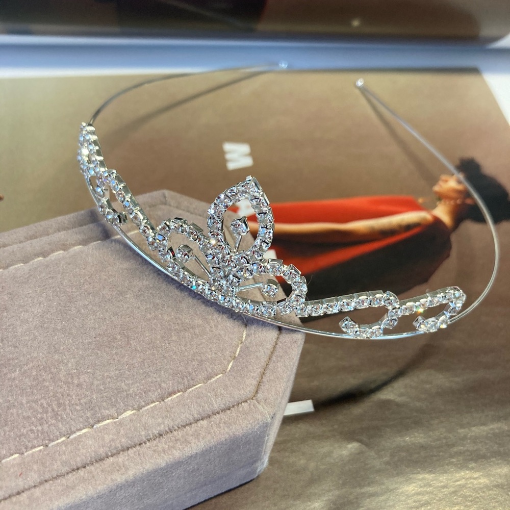 🌟 Rhinestone Bridal Wedding Crown 👑 Headband bridal Tiara - Picture 2 of 5